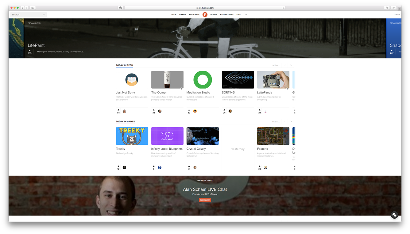 Product Hunt Landing Page